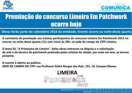 11.11.2015 - COMUNICA - Premiação Limeira Em Patch - img