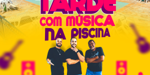 Tarde com música na piscina